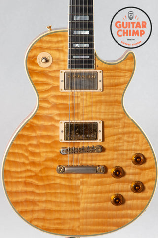 2002 Gibson Custom Shop Les Paul Custom 1968 Reissue Quilt Top Natural