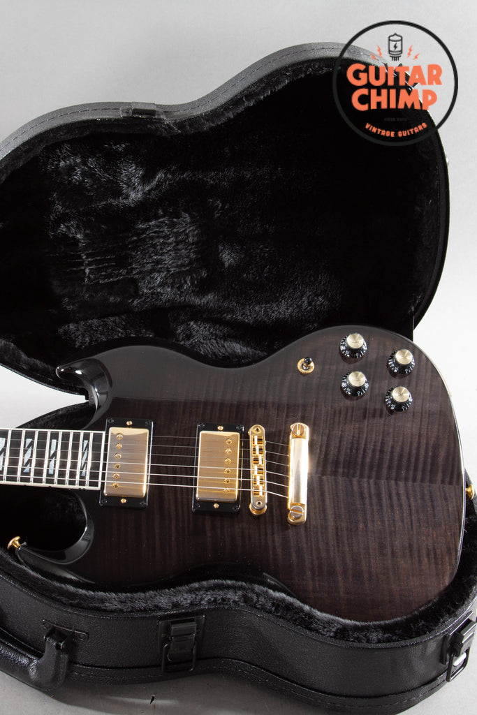2023 Gibson SG Supreme Translucent Ebony Burst | AAA Top | Burstbucker Pro | OHSC