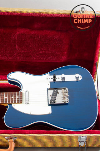 2013 Fender Japan TL62B ’62 Telecaster Custom Transparent Blue | Double Bound | MIJ | Tweed Case