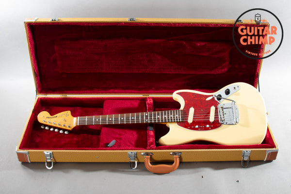 1994 Fender Japan MG69 '69 Mustang Vintage White | MIJ | Tweed