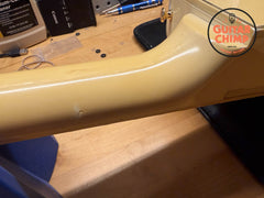 2001 Gibson Les Paul Custom Alpine White (Aged Cream) Ebony Board w/ OHSC