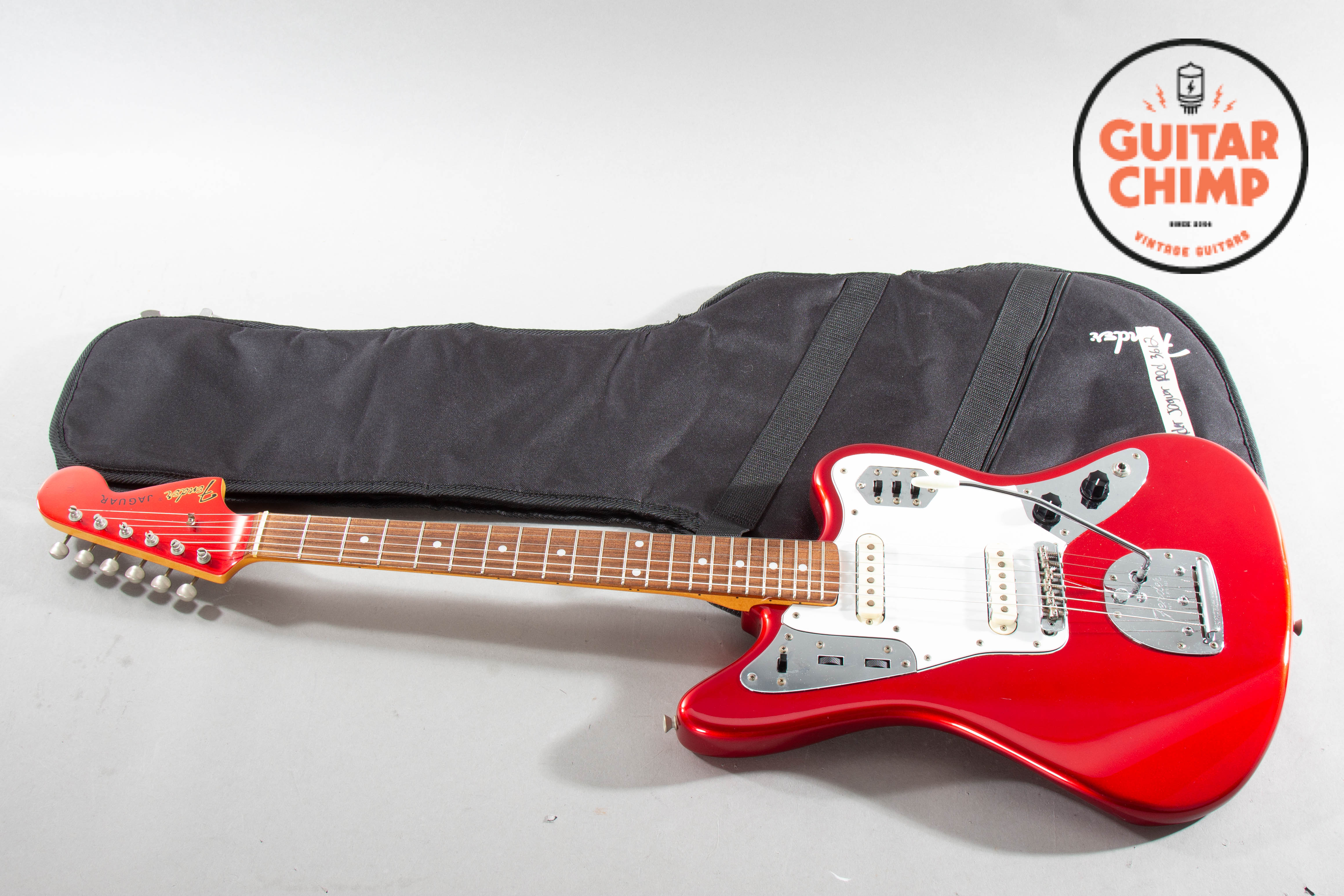 1999 Fender Japan '62 Reissue Jaguar JG66-85 CIJ Candy Apple Red