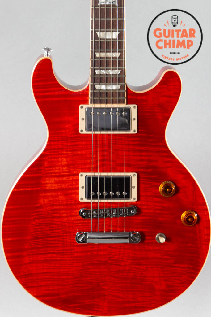 2014 Gibson Les Paul Classic 120th Anniversary Double Cutaway Trans Red Flametop