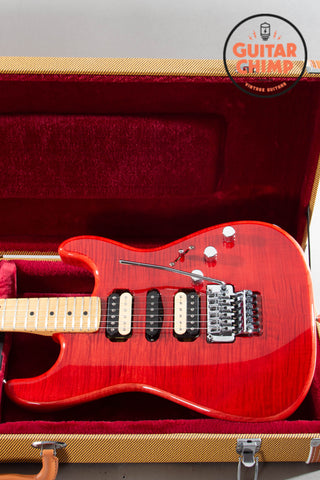 2020 Fender Japan MIJ Michiya Haruhata Stratocaster Trans Pink Flame Top Tweed HSC