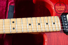 2020 Fender Japan MIJ Michiya Haruhata Stratocaster Trans Pink Flame Top Tweed HSC
