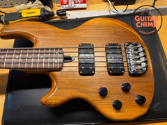 1991 Wal Mk2 5-String Bass Left-Handed Walnut/Brazilian Mahogany w/ Flight Case