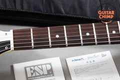 2014 ESP Edwards E-FV-125WB Michael Schenker Signature Flying V Black White