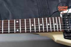 2014 ESP Edwards E-FV-125WB Michael Schenker Signature Flying V Black White