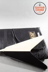 2014 ESP Edwards E-FV-125WB Michael Schenker Signature Flying V Black White