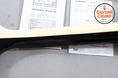 2014 ESP Edwards E-FV-125WB Michael Schenker Signature Flying V Black White