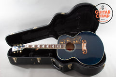2015 Gibson Custom Shop Early 60s SJ-200 Trans Blue OHSC Rare Bozeman LR Baggs