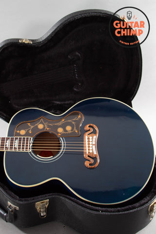 2015 Gibson Custom Shop Early 60s SJ-200 Trans Blue OHSC Rare Bozeman LR Baggs