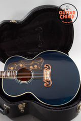 2015 Gibson Custom Shop Early 60s SJ-200 Trans Blue OHSC Rare Bozeman LR Baggs