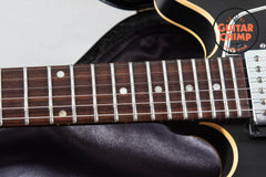 2010 Gibson Memphis ES-335 Dot Satin Trans Black OHSC COA ’57 Classics 7lb 14oz