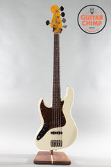 1995 Fender Japan Left-Handed 5-String Jazz Bass Vintage White