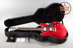2024 Gibson ES-335 Satin Cherry OHSC Excellent 9.5/10 Rosewood Board 7lb 10oz