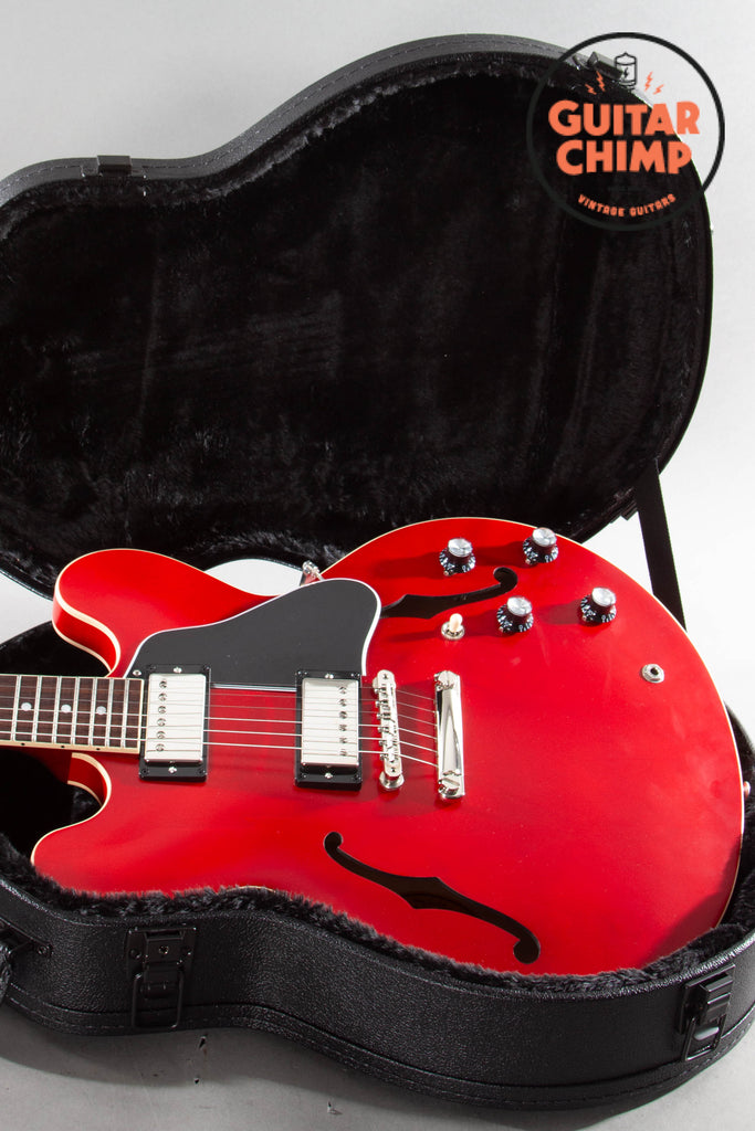 2024 Gibson ES-335 Satin Cherry OHSC Excellent 9.5/10 Rosewood Board 7lb 10oz