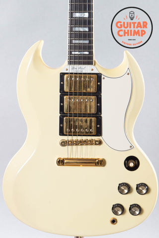 2001 Gibson Custom Shop Sg Les Paul Custom ’61 Reissue 3-Pickup Classic White