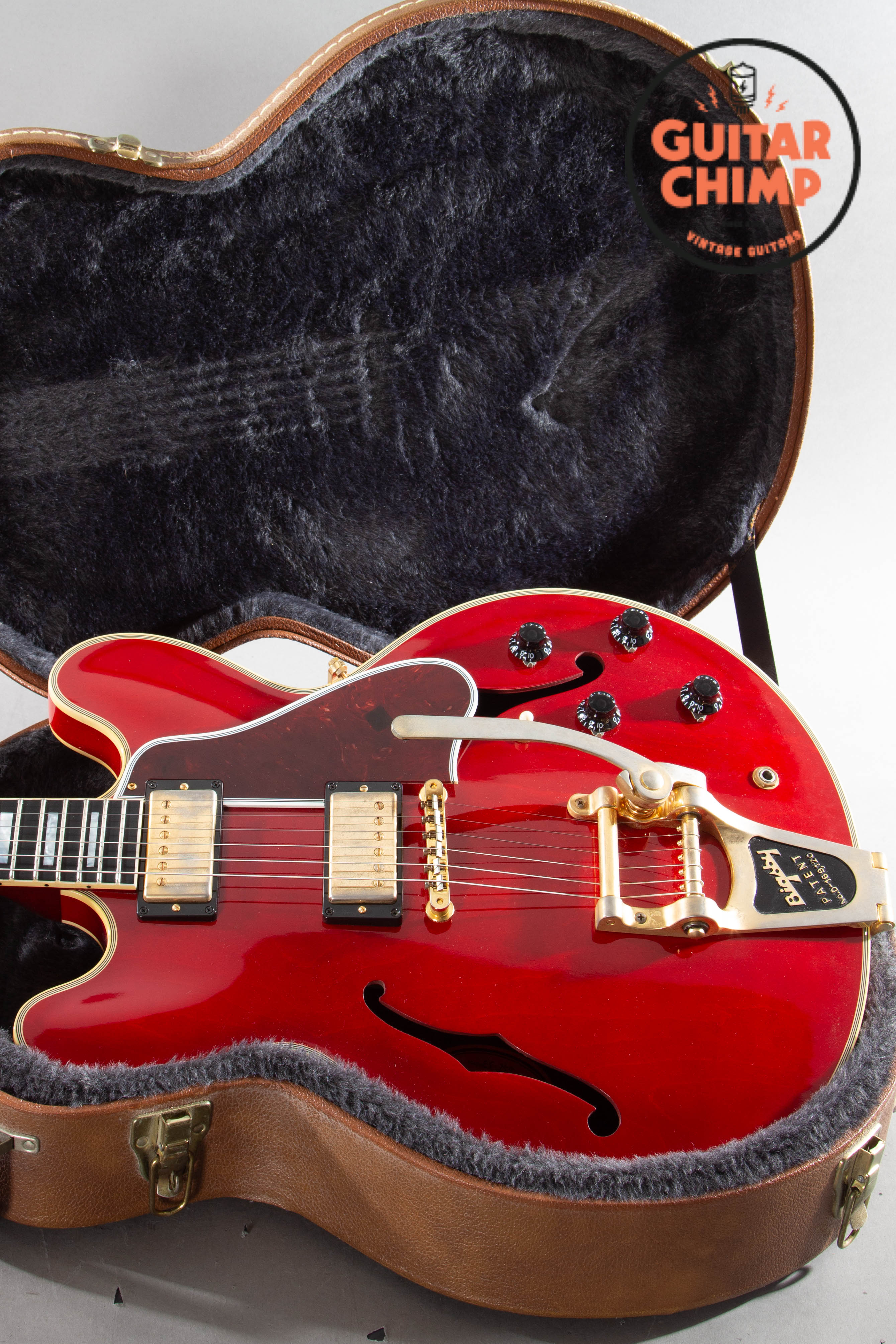 2015 Gibson Memphis ES-355 Bigsby VOS Antique Cherry OHSC COA '57