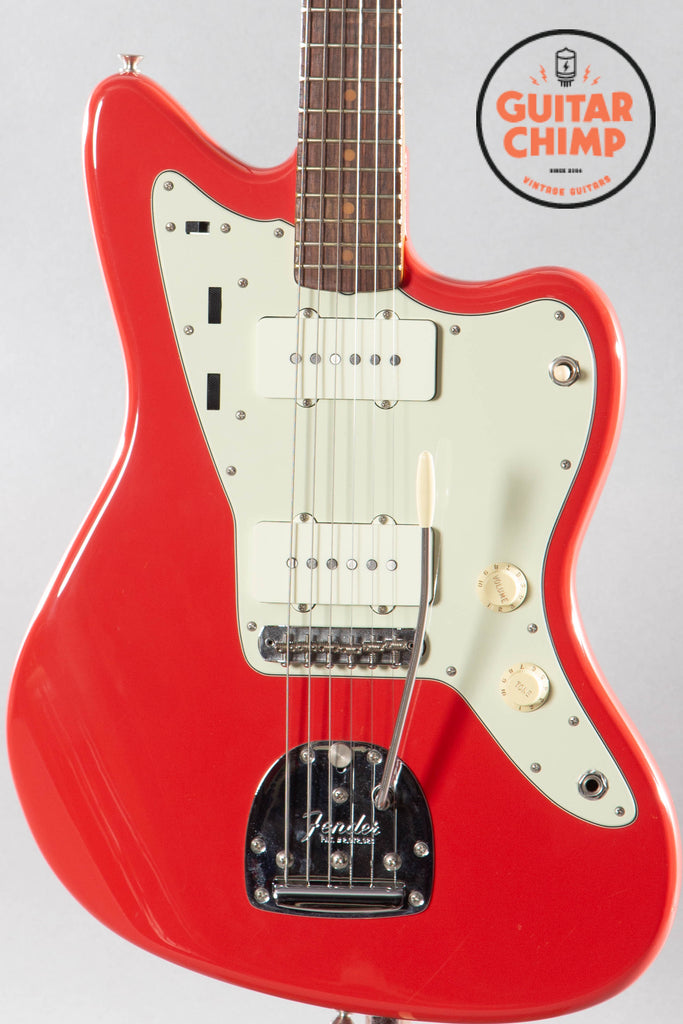 2022 Fender Limited Edition ’62 American Vintage “Think Skin” Jazzmaster Fiesta Red Matching Headstock