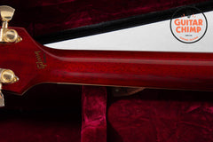 2010 Gibson Custom Shop Les Paul Custom Figured Top Trans Red OHSC COA Ebony