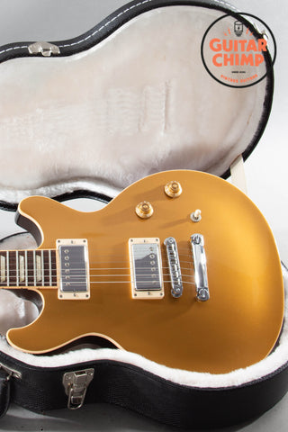 2011 Gibson Les Paul Double Cutaway Gold Top OHSC Burstbucker Pro Long Tenon