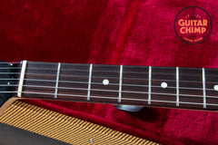 2019 Fender Japan MIJ Modern Stratocaster HH Black Tweed HSC Matching Headstock