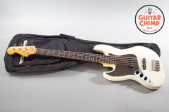 1995 Fender Japan Left-Handed 5-String Jazz Bass Vintage White