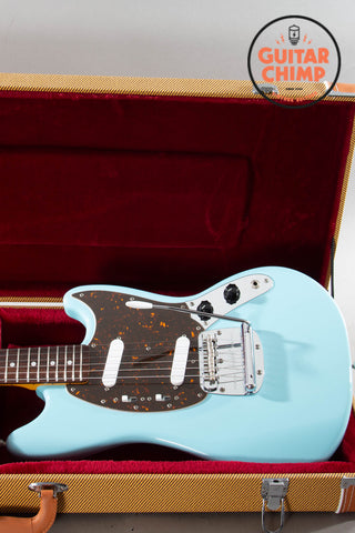 2007 Fender Japan MIJ Mustang ’69 Reissue MG69 Sonic Blue Tweed HSC 7lb 2oz