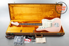 2008 Fender American Vintage AVRI ’62 Thin Skin Jazzmaster Shell Pink Matching Headstock OHSC COA