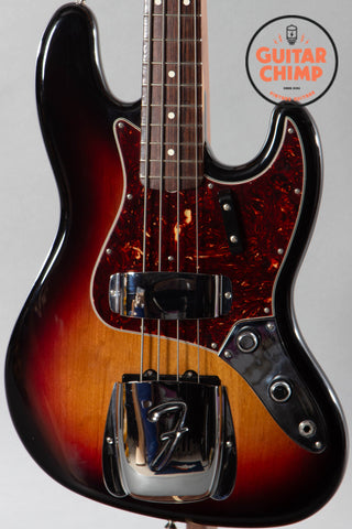 2009 Fender American Vintage '62 AVRI Jazz Bass 3-Tone Sunburst