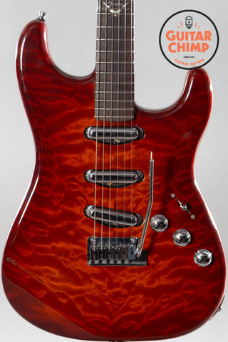 2014 Fender Custom Shop Paul Waller Masterbuilt Custom Classic Stratocaster Violin Burst AA Quilt Top