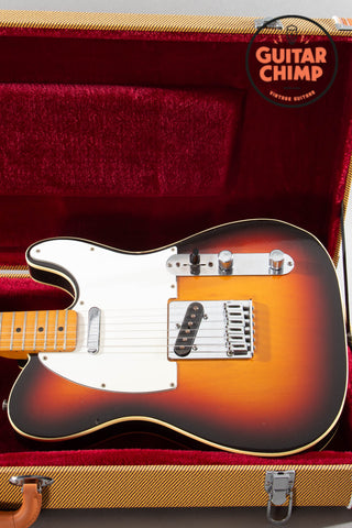 1985 Fender Japan TL62B-70 ’62 Reissue Telecaster Custom Sunburst Maple Board Tweed HSC