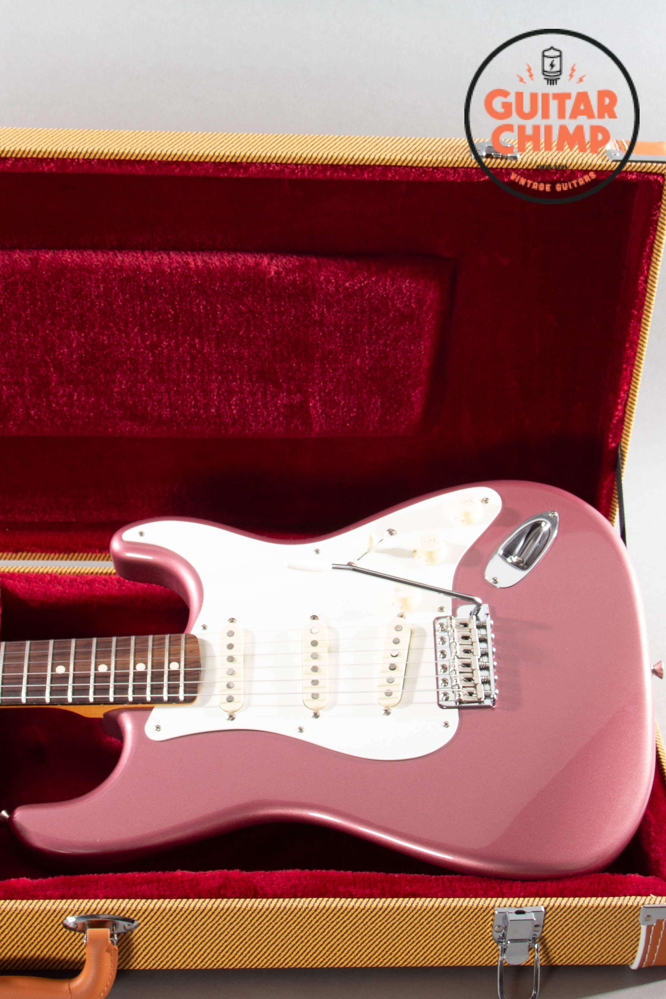 2025 Fender MIJ Japan Char Stratocaster Burgundy Matching