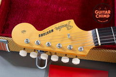 2022 Fender MIJ Japan Char Signature Mustang Olympic White Tweed HSC