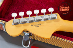 2022 Fender MIJ Japan Char Signature Mustang Olympic White Tweed HSC