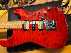 2020 Fender Japan MIJ Michiya Haruhata Stratocaster Trans Pink Flame Top Tweed HSC