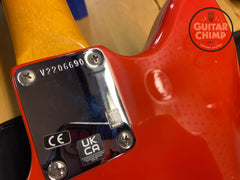 2022 Fender Limited Edition ’62 American Vintage “Think Skin” Jazzmaster Fiesta Red Matching Headstock