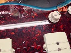 2025 Fender Japan MIJ FSR Hybrid II Jazzmaster Satin Ocean Turquoise Metallic Matching Headstock