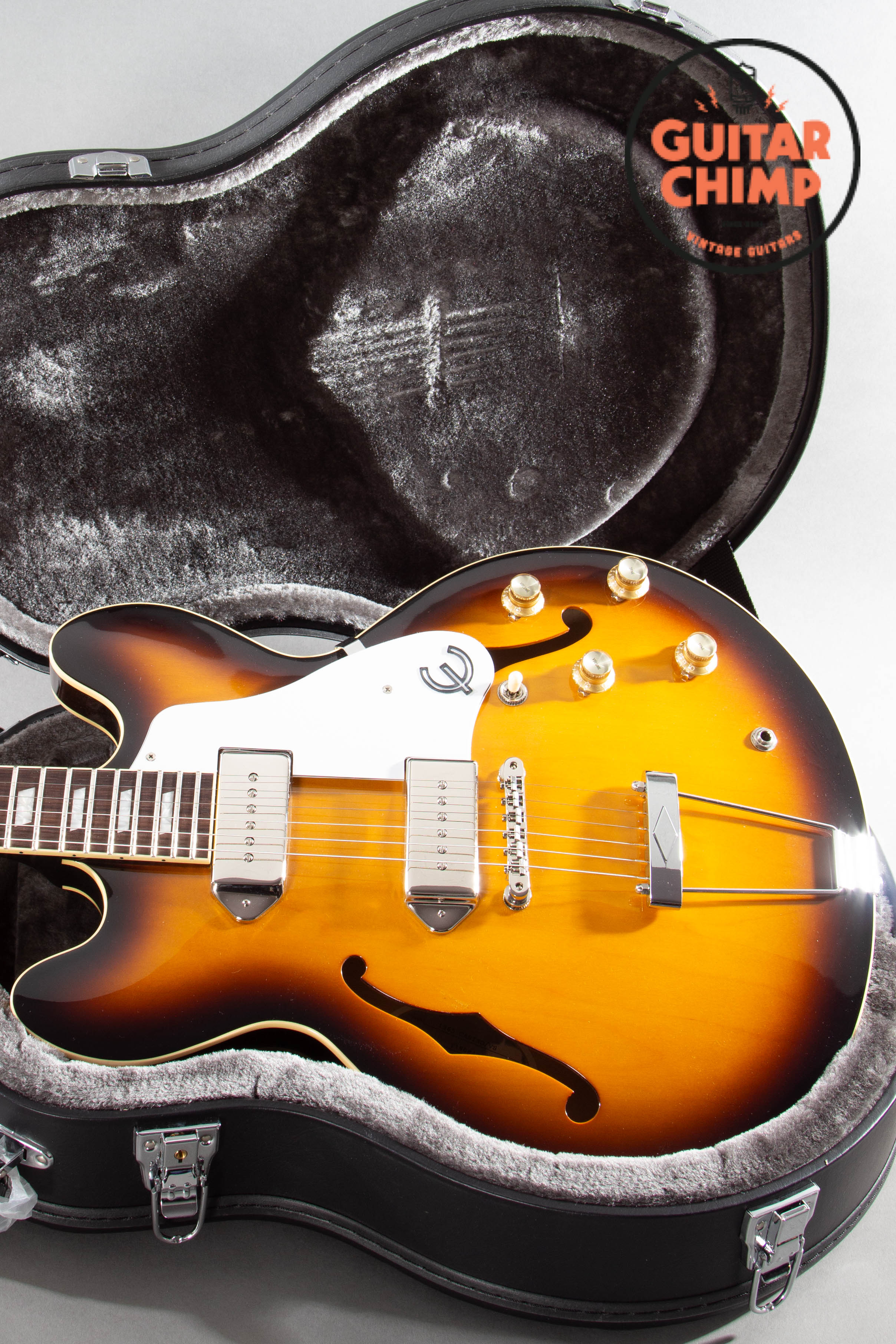 ギター Epiphone Japan Limited 1965 Casino 2019 Epiphone Elitist 1965 Casino Vintage Sunburst OHSC Japan