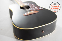 2010 Gibson Hummingbird Acoustic Guitar Ebony Black