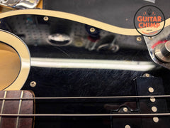 2007 Fender Japan MIJ Aerodyne Jazz Bass AJB Vintage White Matching Headstock