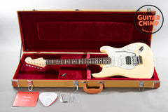 2021 Fender MIJ Japan Limited Edition Stratocaster Floyd Rose Vintage White Tweed HSC