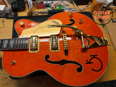 1990 Gretsch 6120W Nashville Western Orange MIJ Filter'Tron Bigsby OHSC