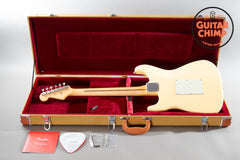 2021 Fender MIJ Japan Limited Edition Stratocaster Floyd Rose Vintage White Tweed HSC