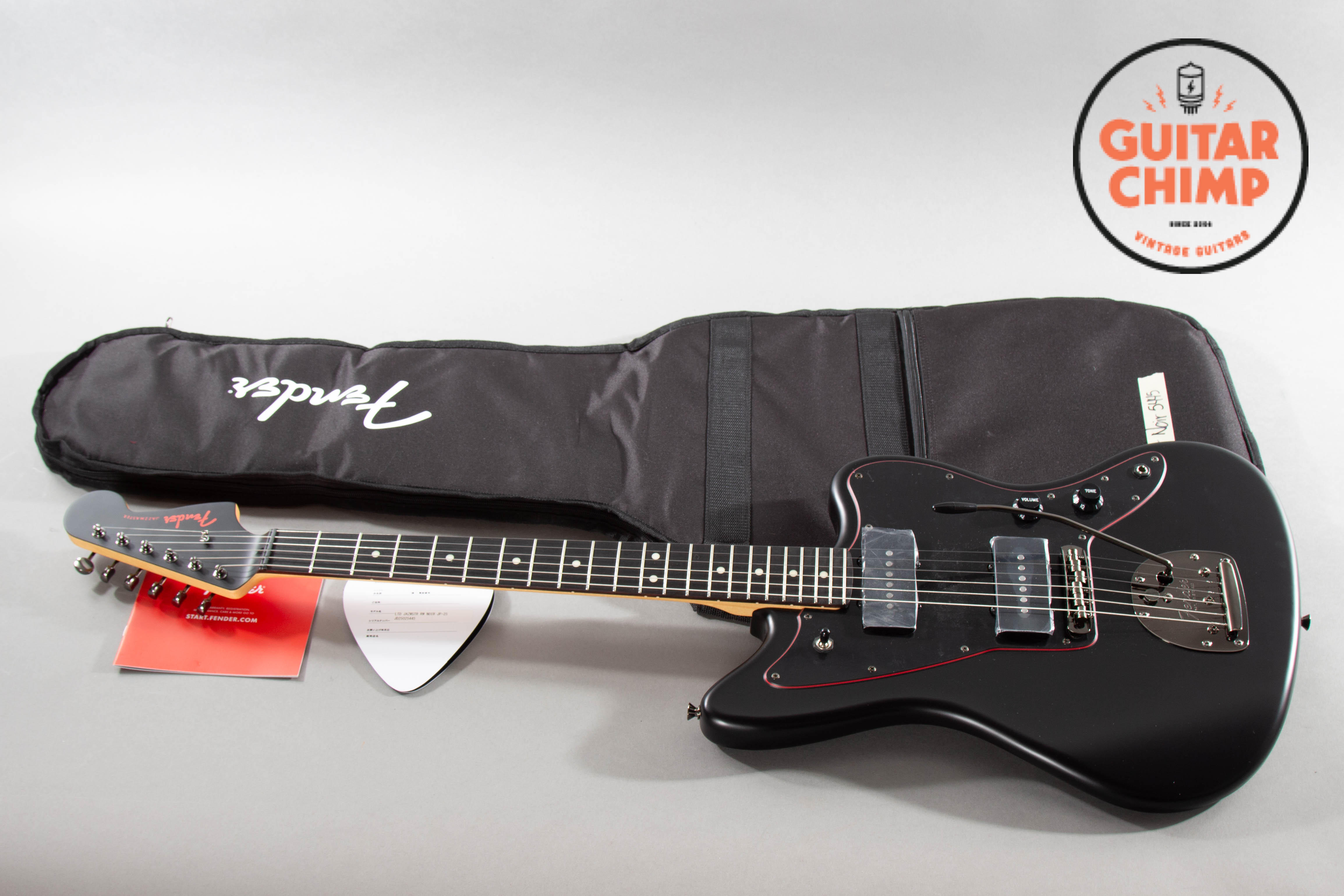 2025 Fender Japan MIJ Limited Hybrid II Jazzmaster Noir Black