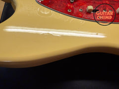 1995 Fender Japan MIJ MG69 '69 Mustang Vintage White FujiGen Tweed HSC