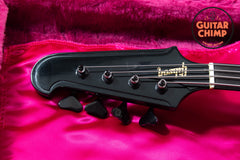 1997 Gibson Thunderbird IV Ebony Black OHSC Ebony Board