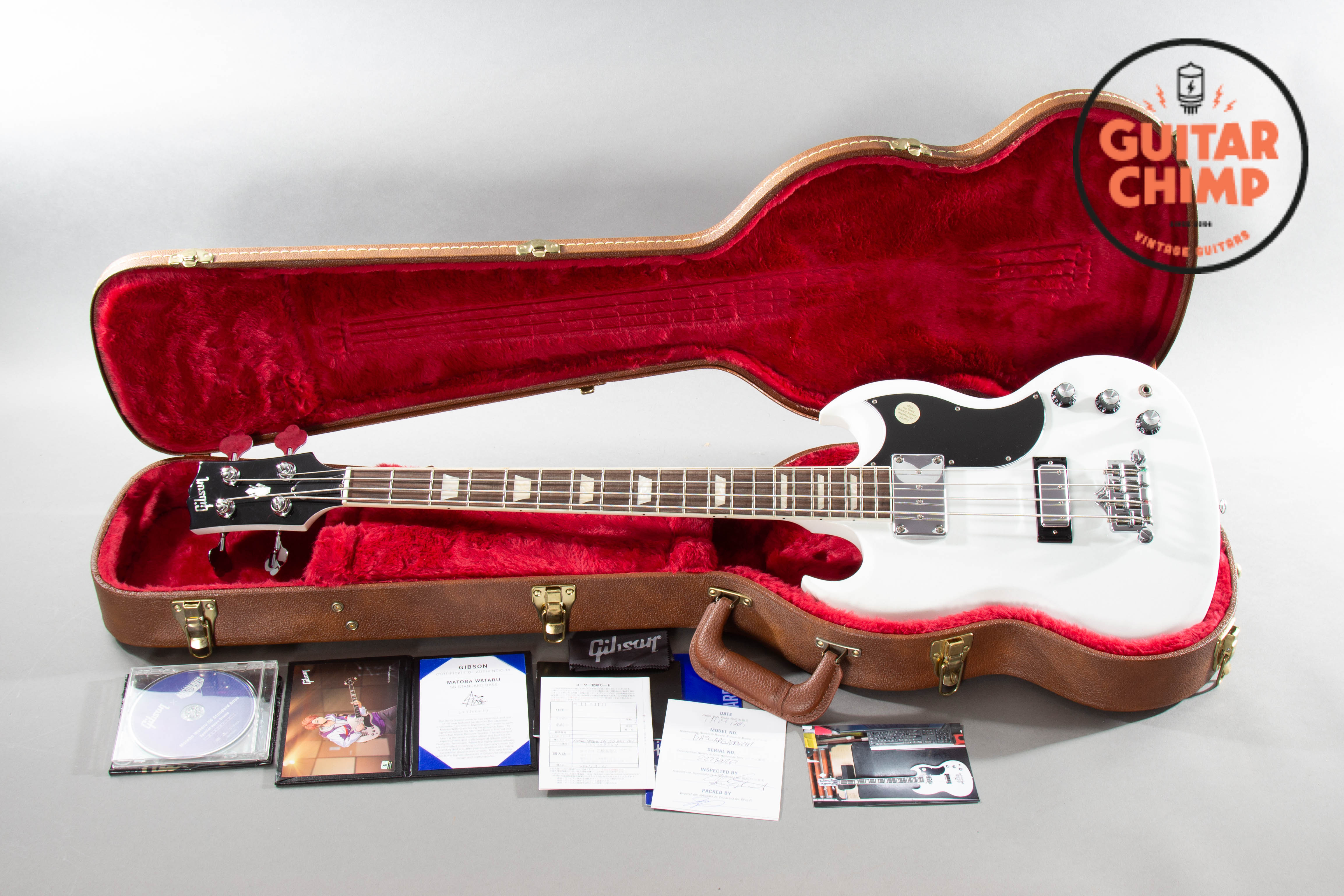 2020 Gibson Matoba Wataru SG Standard Bass Alpine Rainbow Sparkle