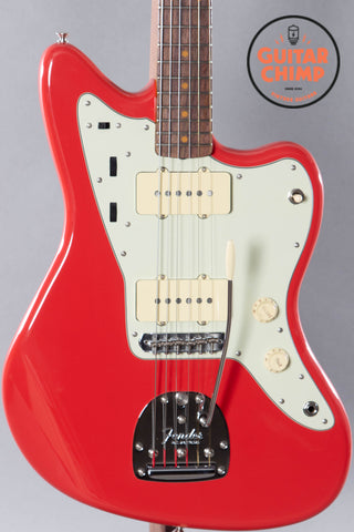 2022 Fender Limited Edition ’62 American Vintage “Think Skin” Jazzmaster Fiesta Red Matching Headstock